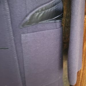 Woman's  light waight midi coat in navy blue size M
